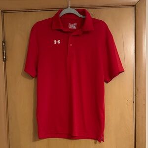 Under Armour Men's Vibrant Red Polo